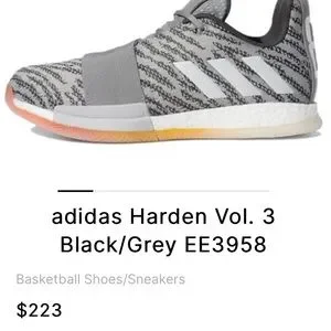 adidas Harden Vol. 3 Black/Grey EE3958 adidas Harden Volume 3  main image 3